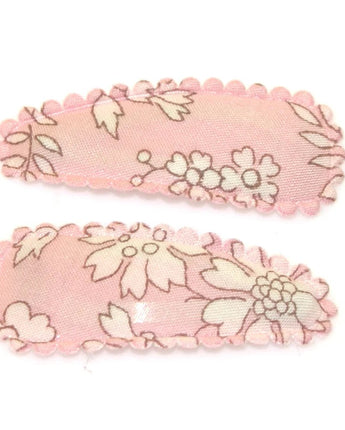 Liberty Capel Soft Pink Small Snap Hair Clip