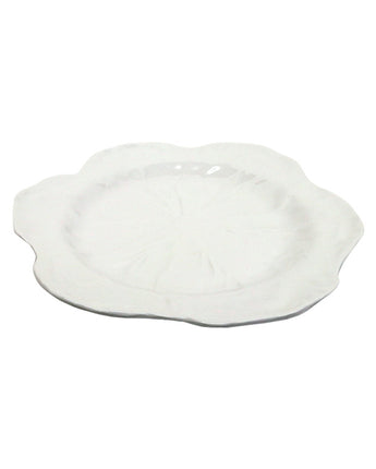 Melamine White Cabbage Round Platter