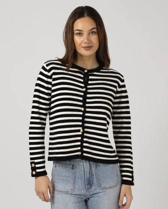Henri Cardigan Black Tea