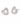 GE009 Full Heart Silver Studs
