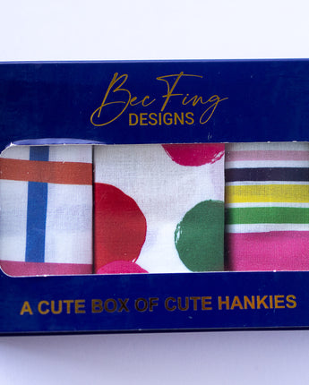 Bec Fing Designs 3 pack Hankies - 2 Designs To Choose From!