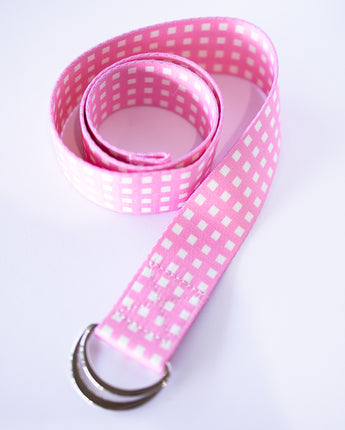 Bec Fing Designs Belt Pink Check