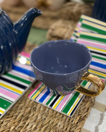 Bec Fing Designs Rugby Stripe Coaster Set