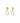 GE035 Gold Bead Pearl Dangles