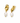 GE031 Gold Leaf Pearl Drops