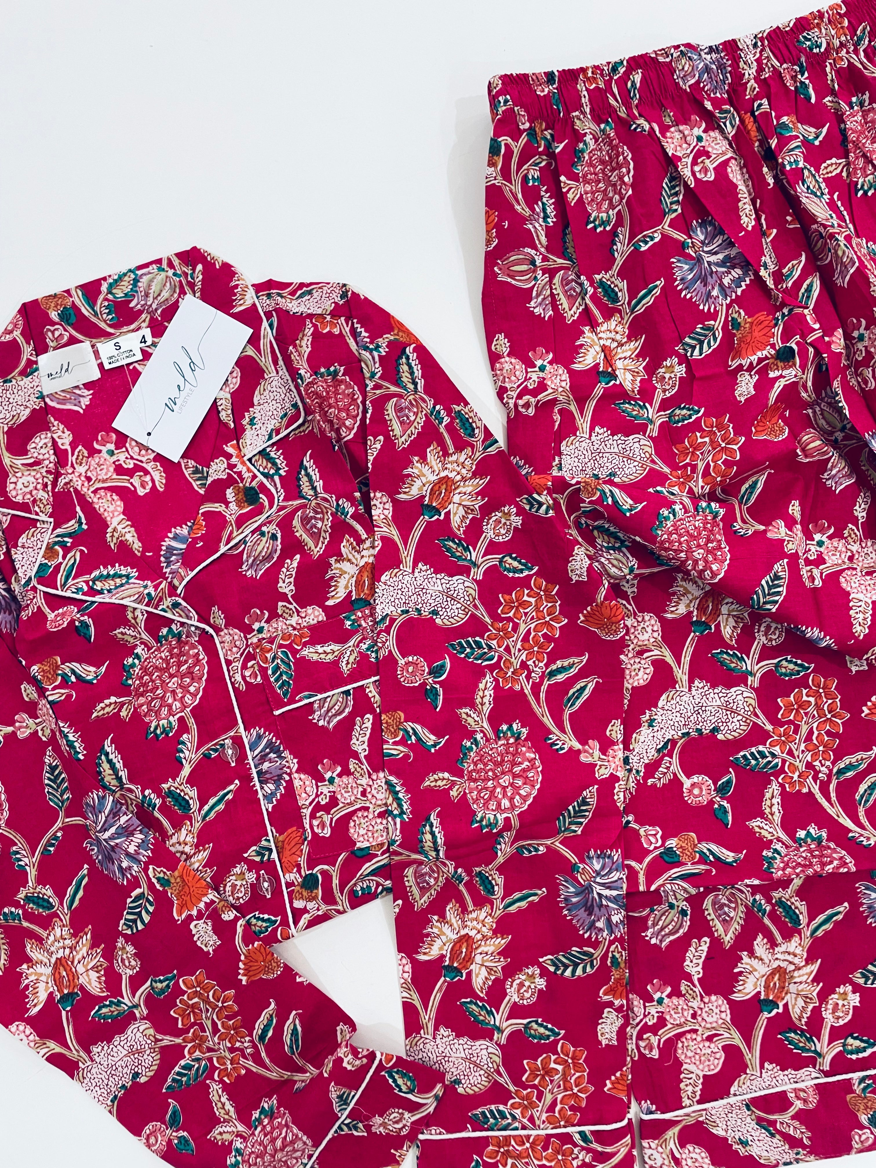 Meld Pyjamas Berry - Long | Meld Lifestyle