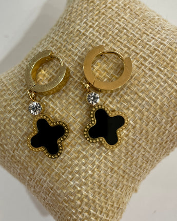 Gold Cross Drop Ebony