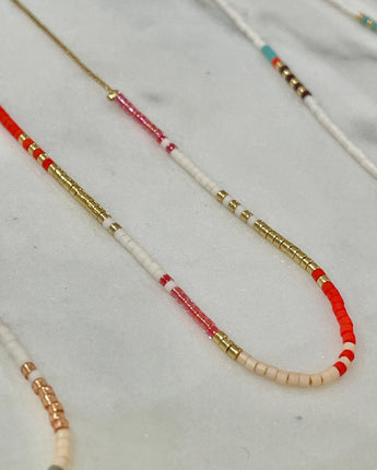 Poppy Fine Bead Necklace