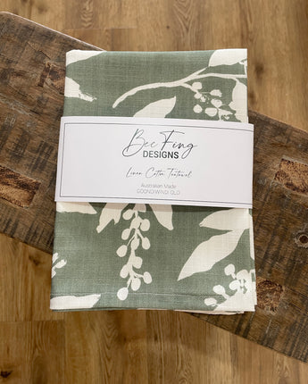 Bec Fing Designs Teatowel - Olive Berries