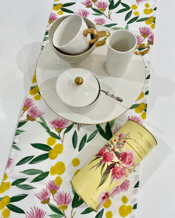 Bec Fing Designs Table Runner Wattle Gum