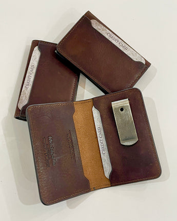 Men's Leather Money Clip/Card Holder