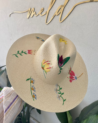 Floral Panama Hat 2