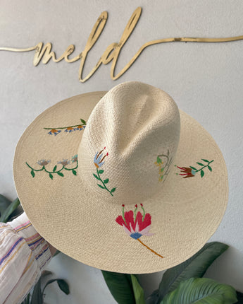 Floral Panama Hat 4