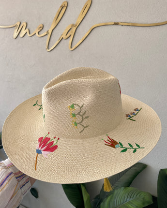 Floral Panama Hat 4