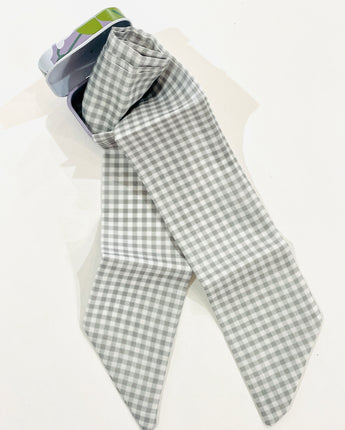 Sage Gingham Twilly In A Tin