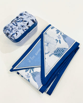 Navy Floral Twilly In A Tin