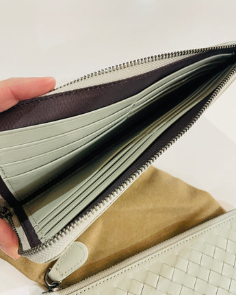 Grey Charlotte Slim Zip Wallet