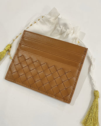 Tan Destiney Card Wallet