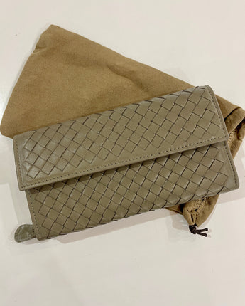 Elsie Weave Wallet Grey