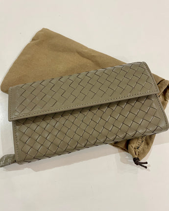 Elsie Weave Wallet Grey