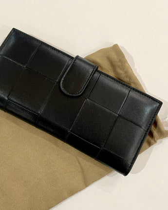 Zara Weave Wallet Black