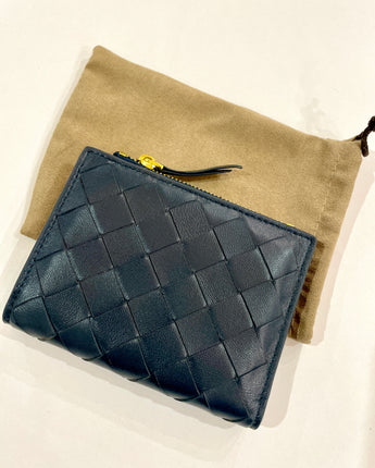 Navy Isla Weave Wallet
