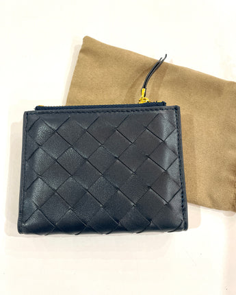 Navy Isla Weave Wallet