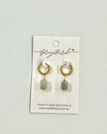 Aventurine Greybird Sammy Earring