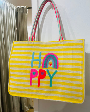 Happy Yellow Stripes Bag