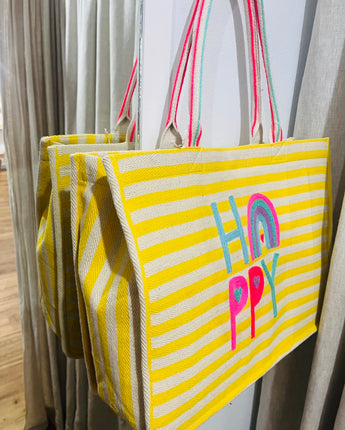 Happy Yellow Stripes Bag