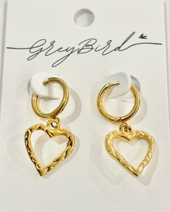 Greybird Willow Earring Gold