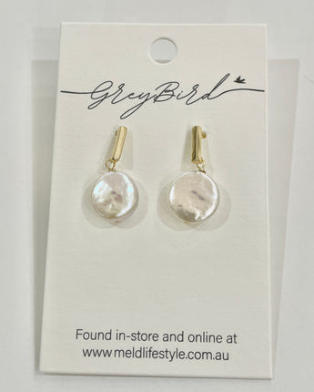 Greybird Amelia Genuine Freshwater Pearl Earring