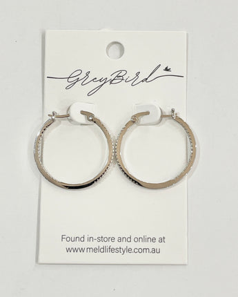 Greybird Elle Hoops Silver