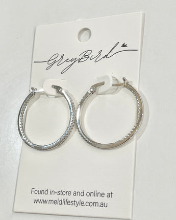 Greybird Elle Hoops Silver