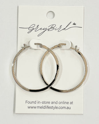 Greybird Eloise Hoops Silver