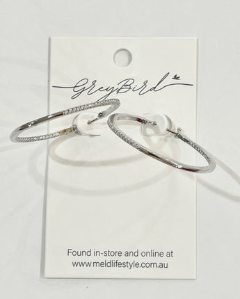 Greybird Eloise Hoops Silver