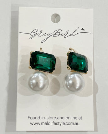 Greybird Bria Earring Emerald