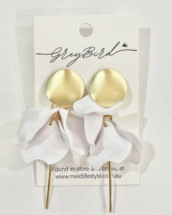 Greybird Brooklyn Earring White