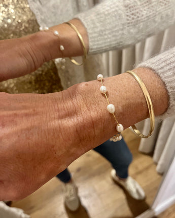 Greybird Imogen Gold Pearl Bracelet