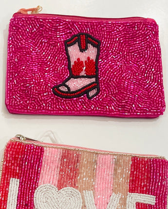 Cowgirl Beaded Coin Purse