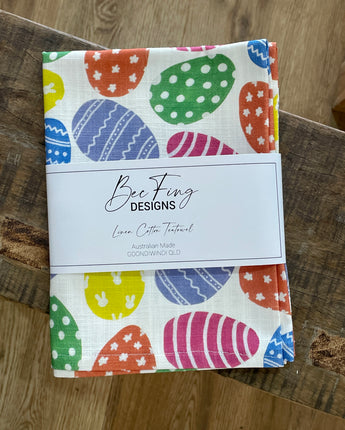 Bec Fing Designs Teatowel - Easter Egg