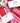 Bec Fing Designs Red Pink Stripe Teatowel