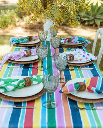 Bec Fing Designs Tablecloth Multi Stripe