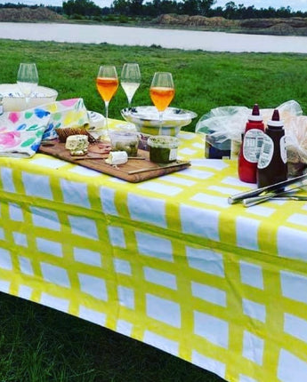 Bec Fing Designs Tablecloth Yellow Check