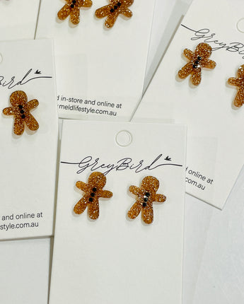 Gingerbread Man Earrings