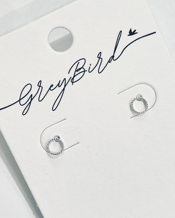 GreyBird Halo Silver Earrings