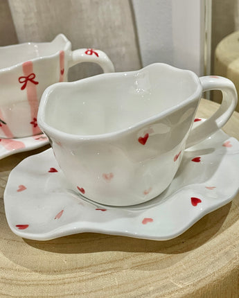 Heart Cup & Saucer Set