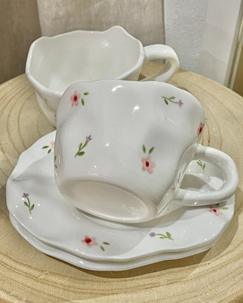 Petite Floral Cup & Saucer Set