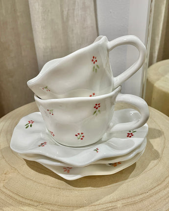 Dot Daisy Cup & Saucer Set