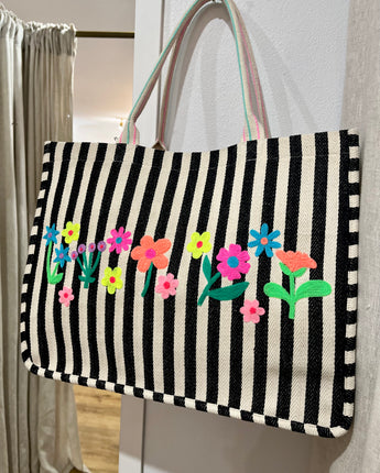 Neon Garden Tote Bag